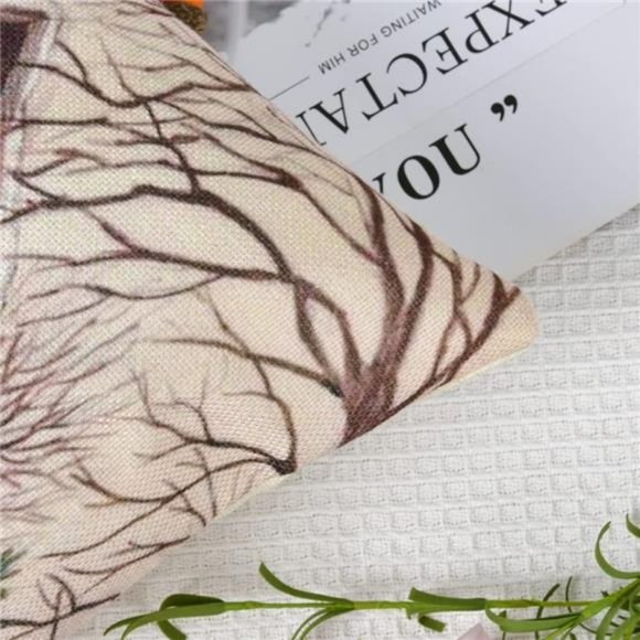 Set of 4 Christmas Decorations |  Christmas Pillow Covers 18 x 18 Inches - Picture 5 of 6